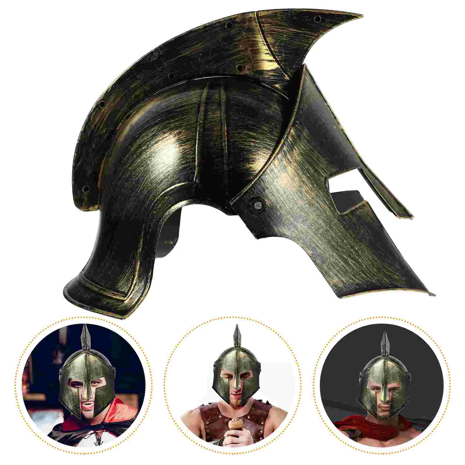 Samurai Hat Roman Costume Supplies Soldier Cosplay Headgear Gladiator Headwear