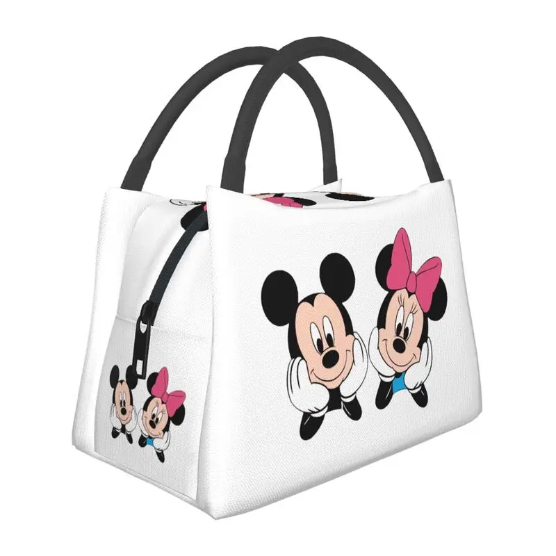 

Disney Mickey Mouse Minnie Thermal Insulated Lunch Bag Women Resuable Lunch Container Outdoor Picnic Multifunction Meal Food Box