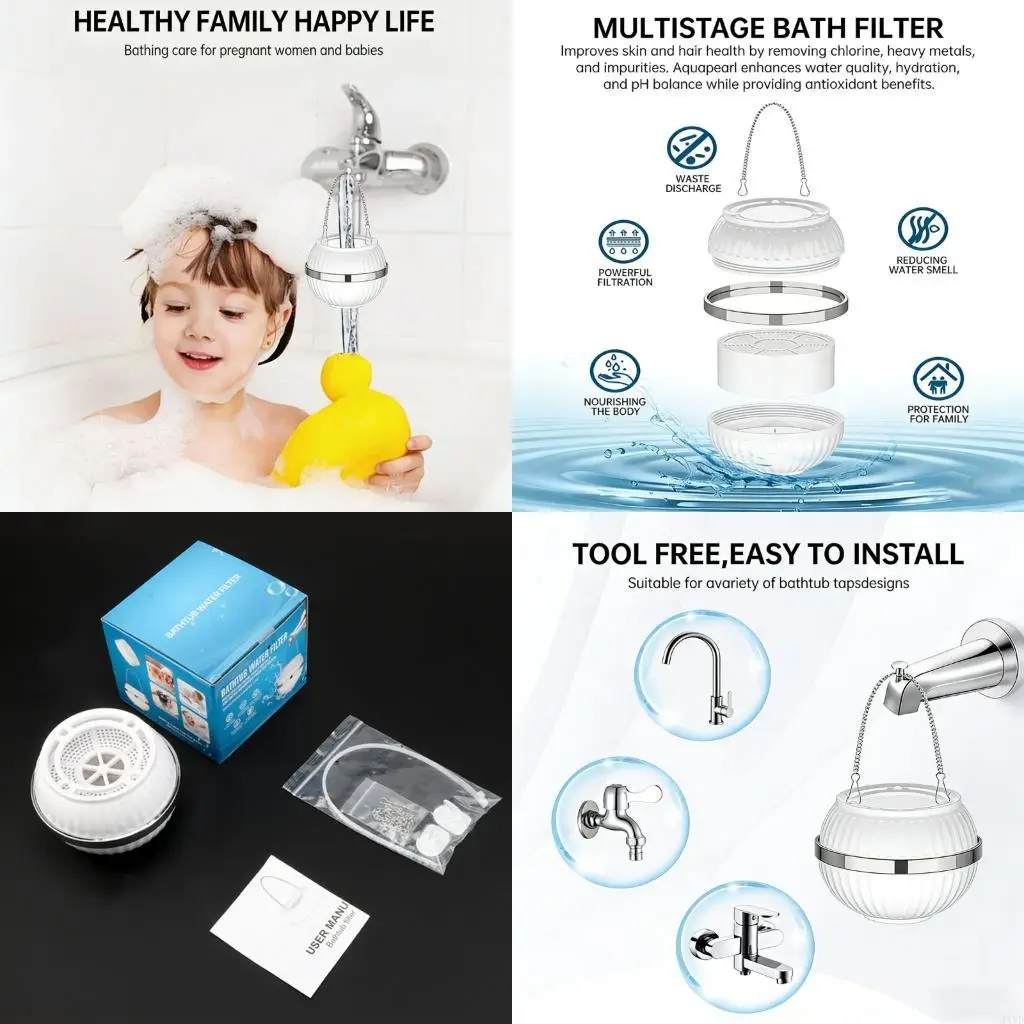 

(Pack of 1) ABS Water Filter Sixteen hundred Infants Removes Impurities Releases Minerals Smooth M4YD