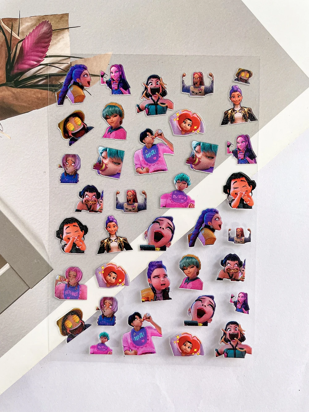 شعبية البسيطة أنيمي Kpop الصيادين شيطان ساجا بنين الأمتعة العلامات ملصقات مسمار الفن مقاوم للماء Diy بها بنفسك Loptop الغيتار لاصقة تزيين #1