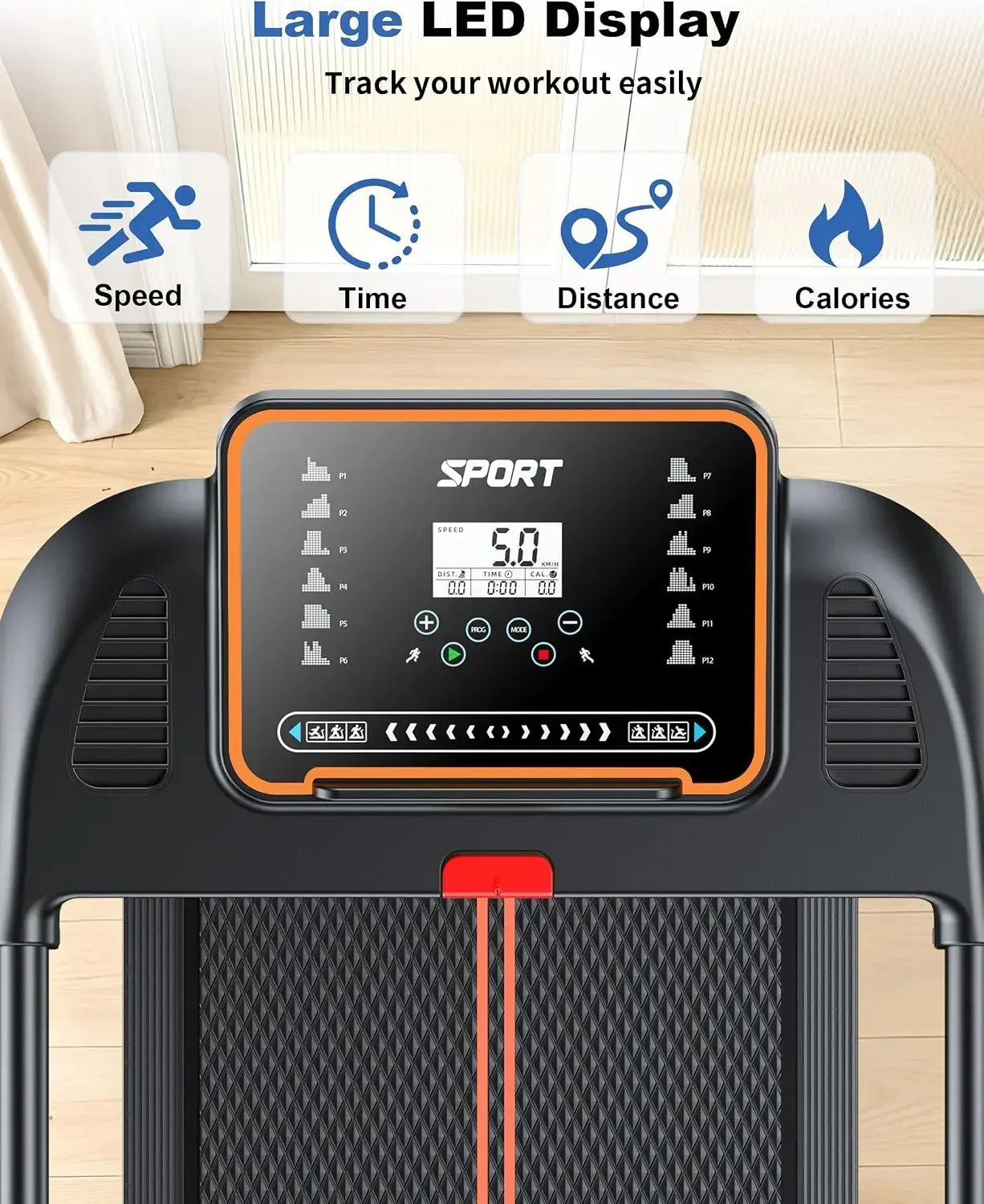 BestsellerTreadmills for Home Walking Pad - Foldable Treadmill Under Desk with Handle Bar 0.6-6.2 MPH Portable Compact Running M