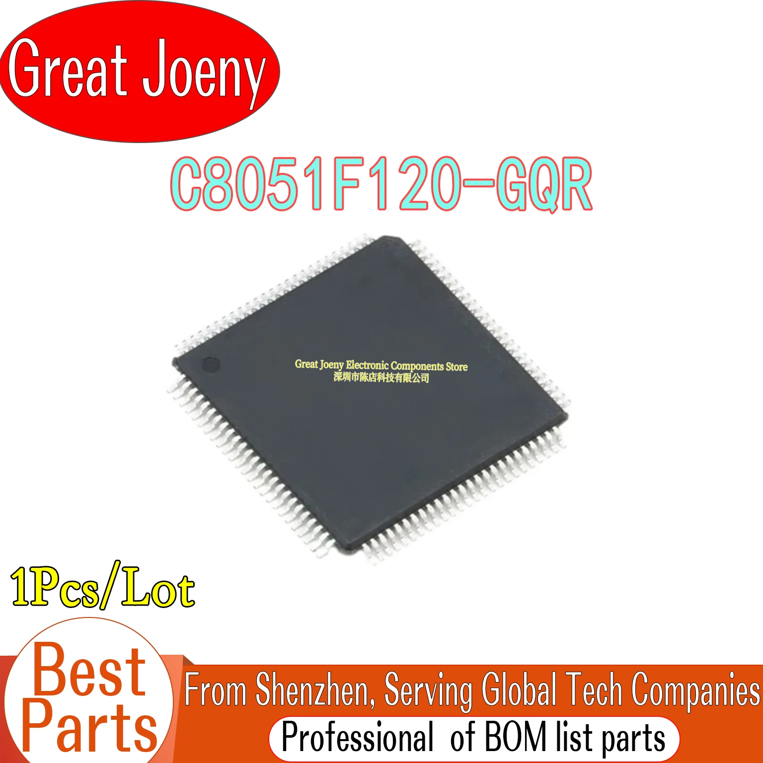 

C8051F120 C8051F120-GQR IC MCU Chipset TQFP-100