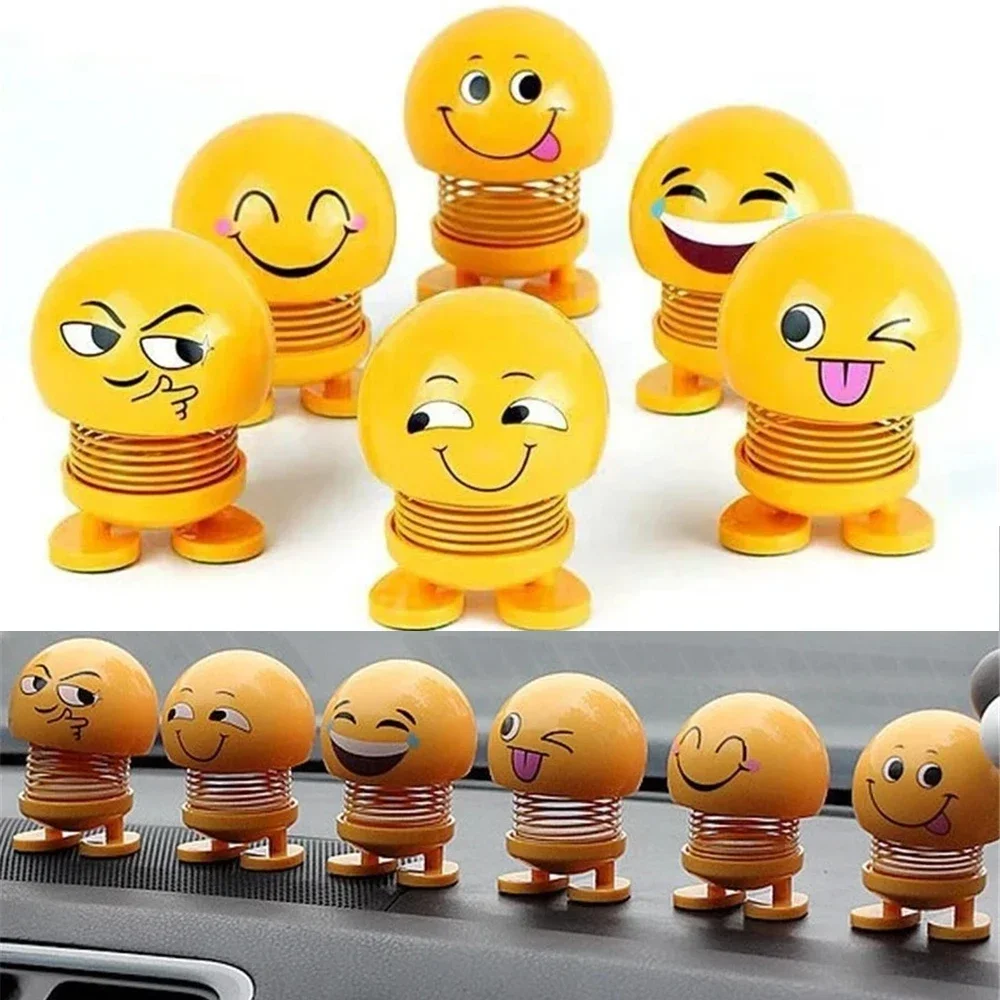 Funny Shaking Head Doll Car Small Ornaments Cute Car Accessories Interior Trims Creative Car Toys Decoration Accessories