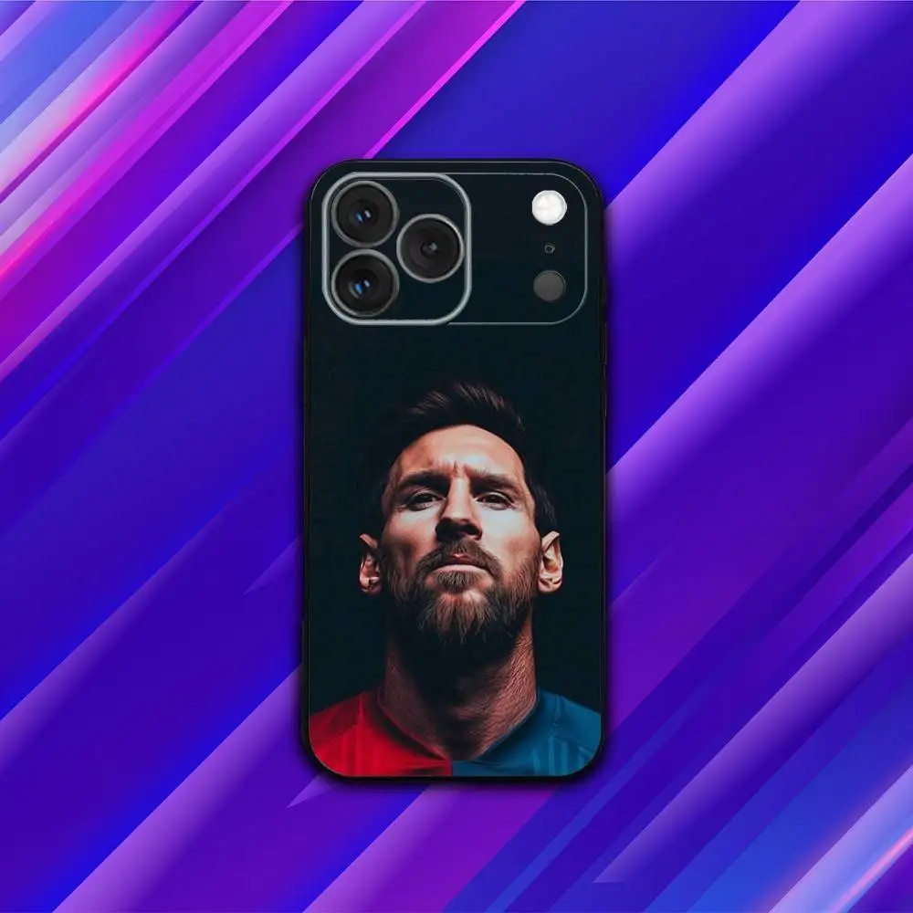 لا. حافظة هاتف M-Messi لكرة القدم لهاتف iPhone 17,16,15,14,13,12,11,Pro,Max,Plus,X,XS,SE4,E,Mini,Soft Black Case #2