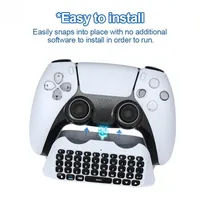 For PS5 Wireless Controller Keyboard Wireless 3.0 Mini Portable Gamepad Chatpad With Built-in Speaker & 3.5MM Audio Jack For Pla