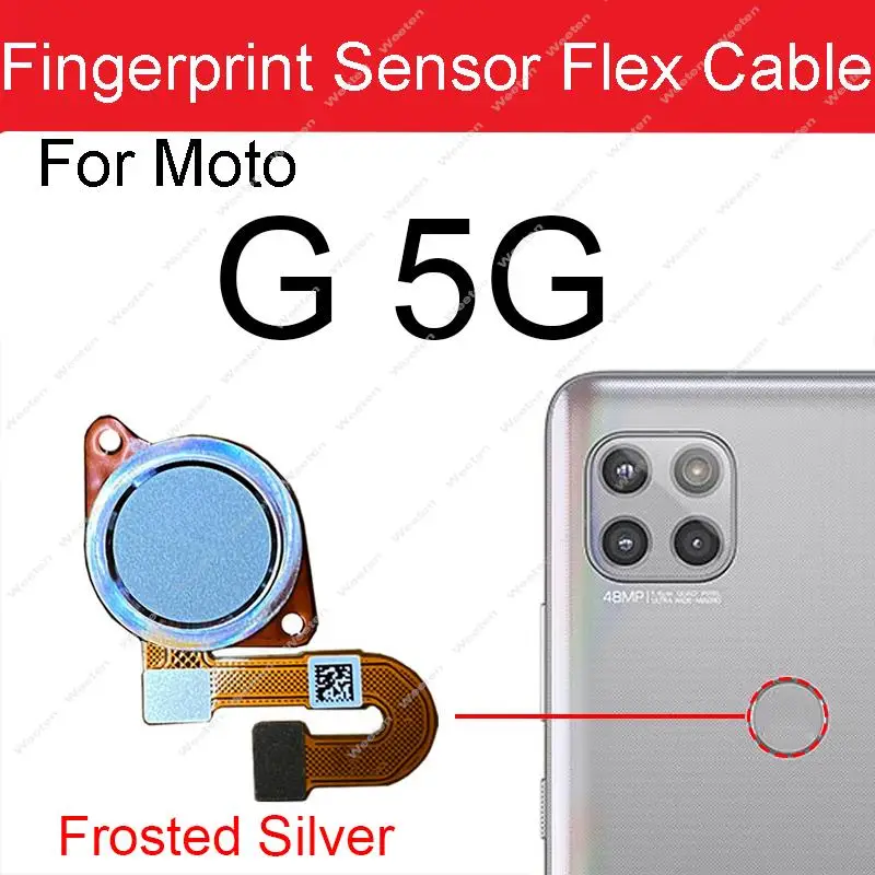 For Motorola Moto G 5G Plus One 5G Fingerprint Reader Touch ID Sensor Return Key Home Button Flex Cable Replacement Parts