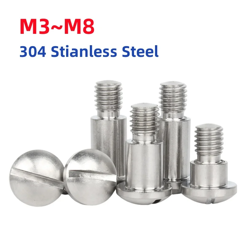 

GB946 M3 M4 M5 M6 M8 304 Stianless Steel Spherical Slotted Positioned Shaft Shoulder Step Screw Plug Limit Screws Bearing Bolt