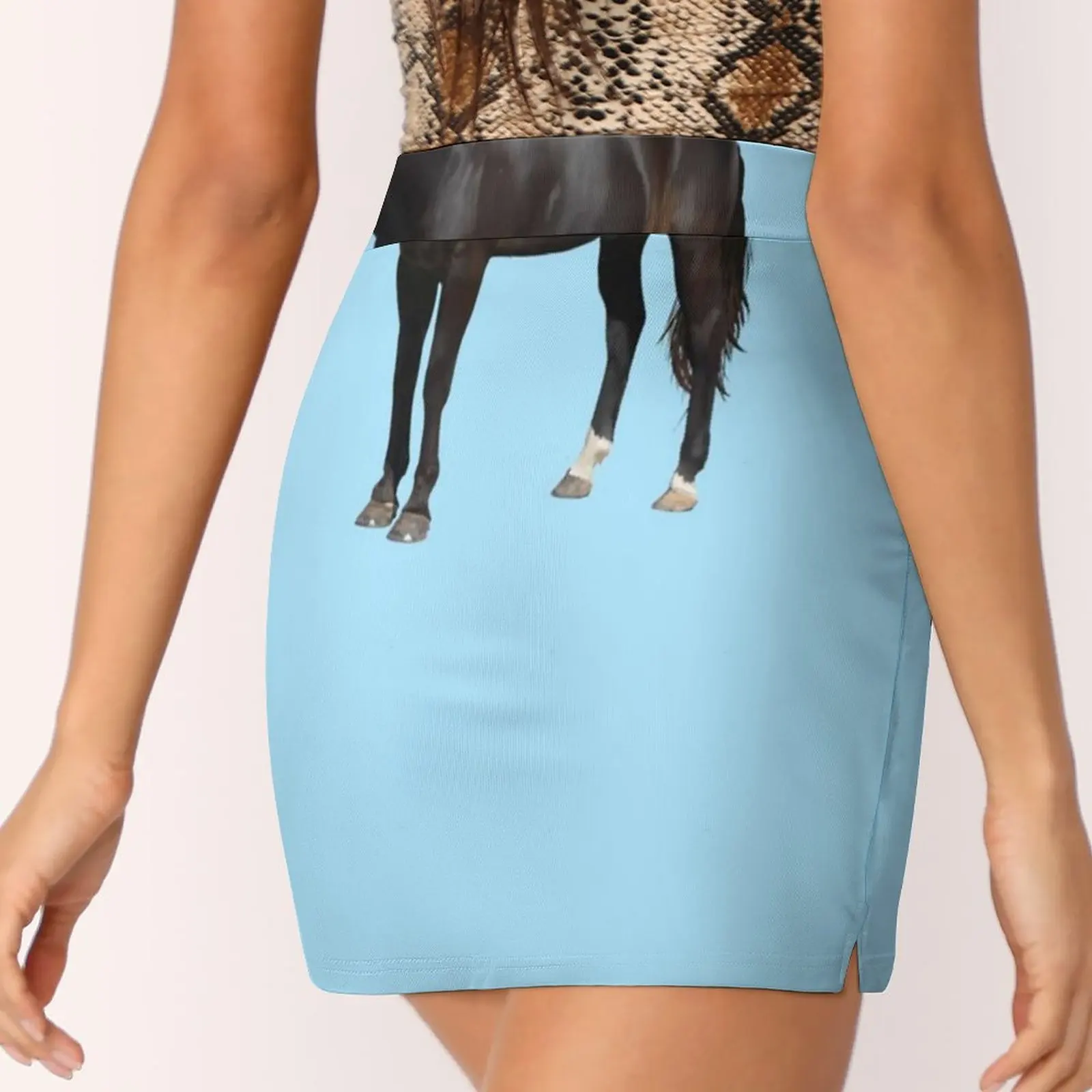 Mini jupe cheval pour femme, jupe courte de bureau, robe d'équitation, mode 2022