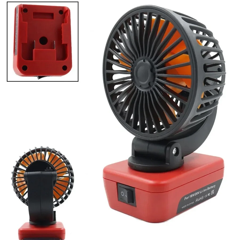 

F409 Fan 18V Cordless Workshop Jobsite Fan With 4.5V 2.1A USB Ports Low Noise Removable Fans No Battery Included For Camping