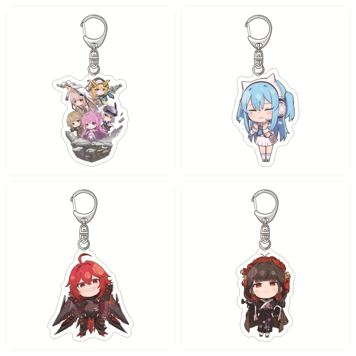 Anime NIKKE The Goddess of Victory KeyChain Men  Key Chain Women Acrylic Key Ring Quency Pendant Girl Gifts