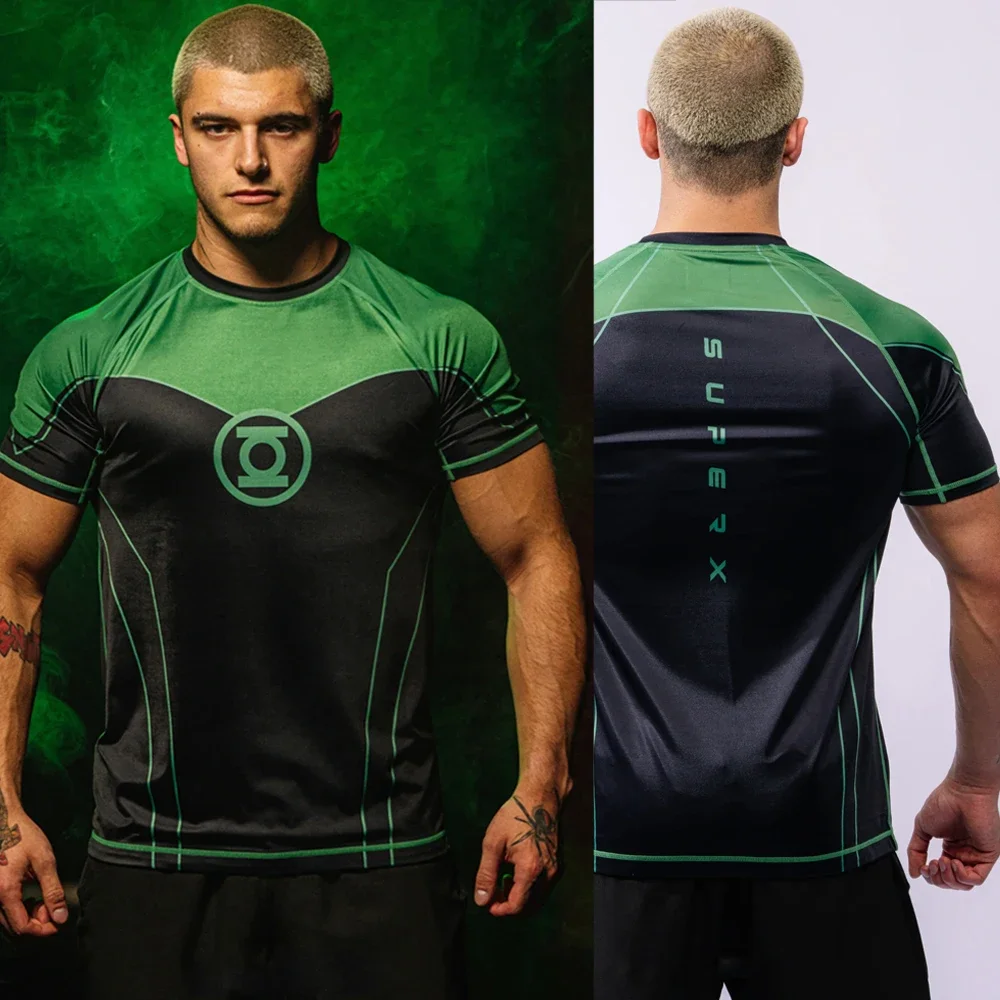 2026 Lanterns Super Suit Compression Short & Long Sleeve Adults Kids Sports Fitness Training T-Shirt Quick-drying Lightweight