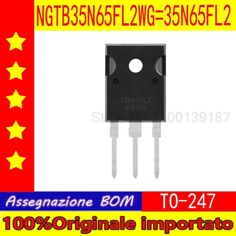 

10pcs/lot NGTB35N65FL2WG 35N65FL2 TO-247 power transistor