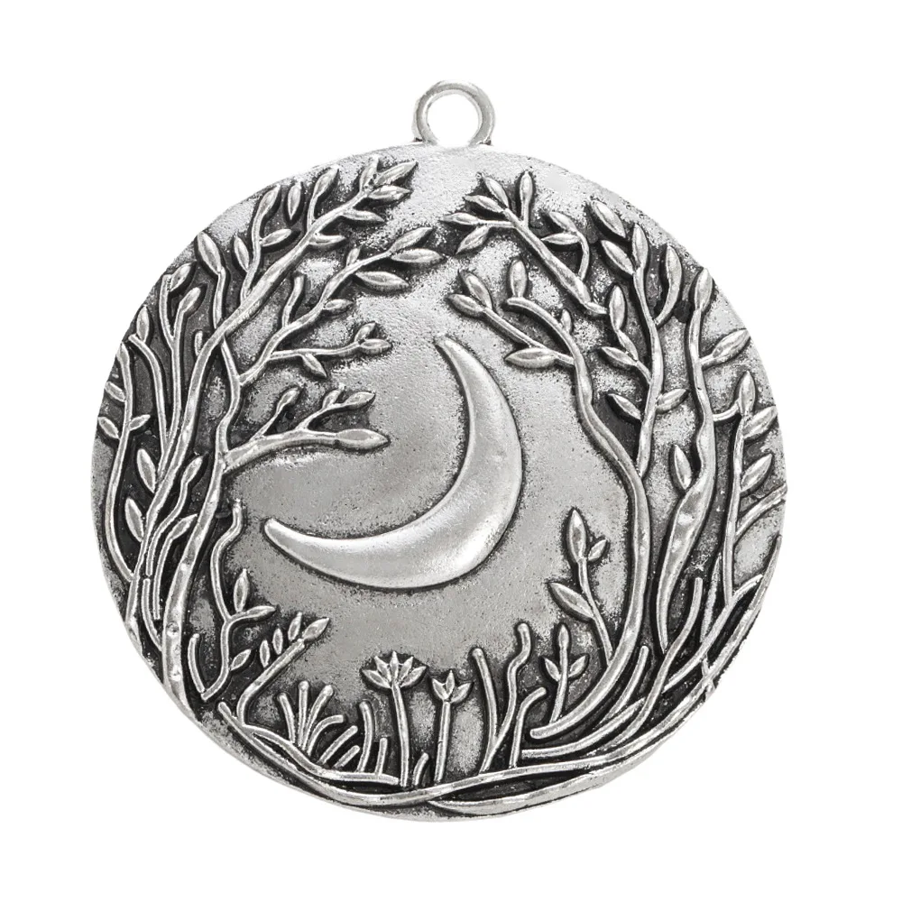 diy jewelry best-selling alloy large flower ancient silver pendants, fashionable clothing accessories