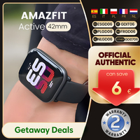 Amazfit Active Smartwatch 42mm 14 Days Battery Life 1.75'' AMOLOED Display 120+Sport Modes GPS For Android IOS Phone Bluetooth