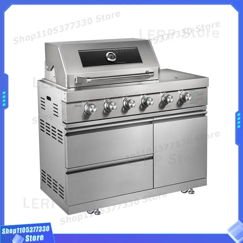 Modern Heavy Duty Stainless Steel Gas Grill For Outdoor Camping Family BBQ Grilling Factory Designed Durable Cooking