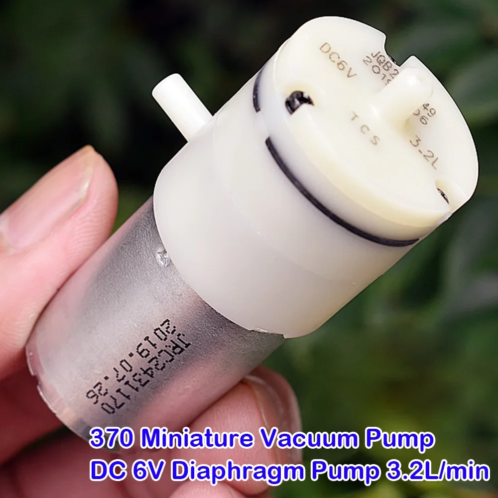 Micro vacuum pump Carbon brush DC6V 370 Motor breast negative pressure pump USB diaphragm air pump 3.2L high flow rate