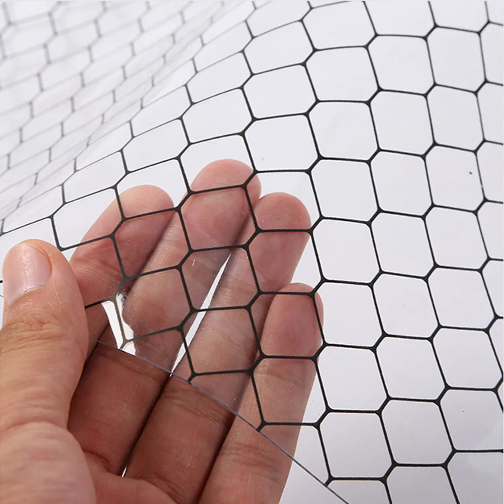2025Wholesale China Factory Customized Size Transparent PVC Anti-Static Grid Curtain Film Roll