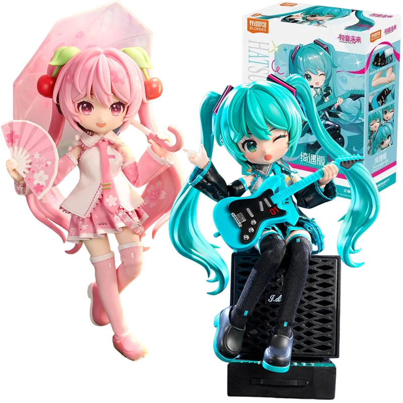 original-blokees-hatsune-miku-sakura-miku-q-version-action-figure-collect-model-doll-assembly-toy-desktop-ornament-birthday-gift