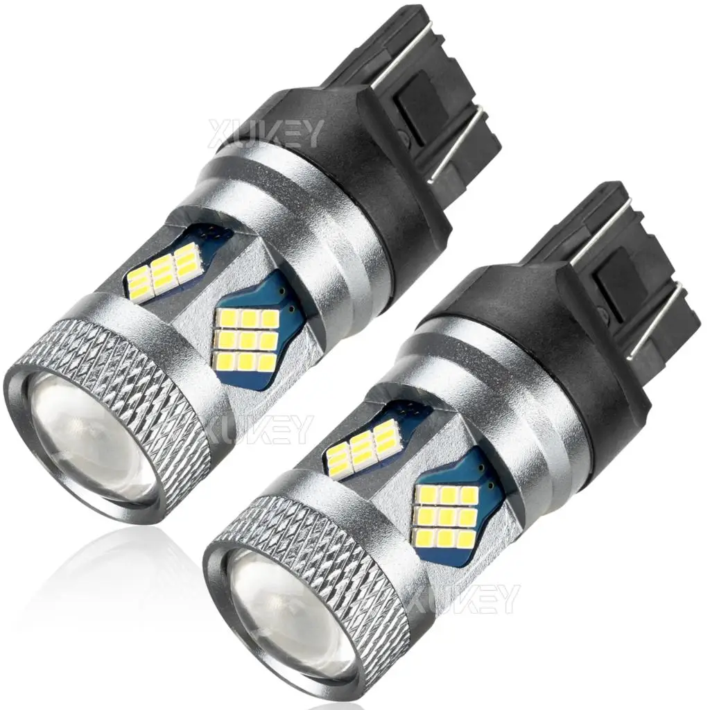 

2pcs 7443 7440 7441 W21W T20 LED Bulbs 45SMD Extremely Bright for Backup Tail Brake Light DRL Xenon White 12-40V Universal 7.5W