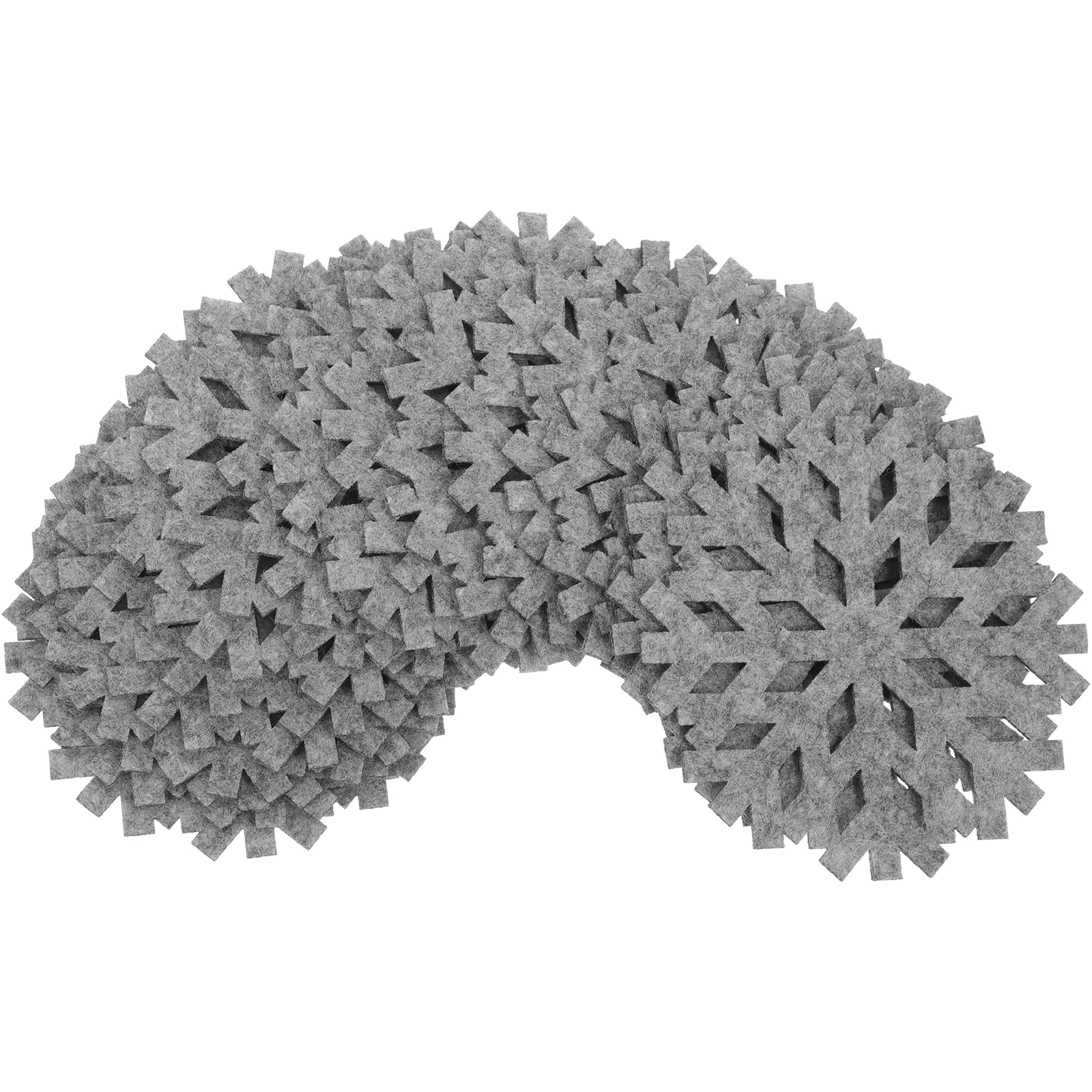 

20pcs Snowflake Coasters Heat Resistant Mats Non-Slip Placemats Kitchen Decor Modern Countertop Essentials Pot Holders Dish