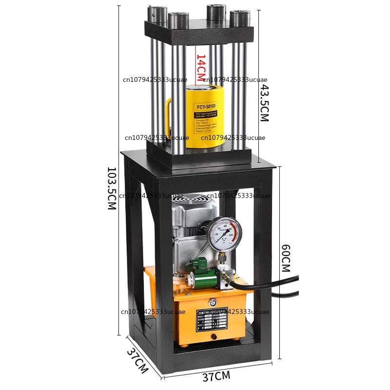 Thickened 100-ton Electric Hydraulic Press Gold and Silver Bracelet Molding Machine Mold Clamping Hydraulic Press