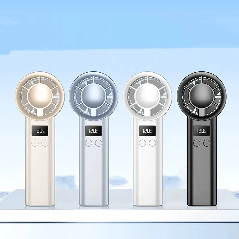Мини-ручной вентилятор Xiaomi, 120-скоростной портативный настольный вентилятор, мгновенное охлаждение с ледяным режимом, перезаряжаемый стильный вентилятор для женщин, новинка