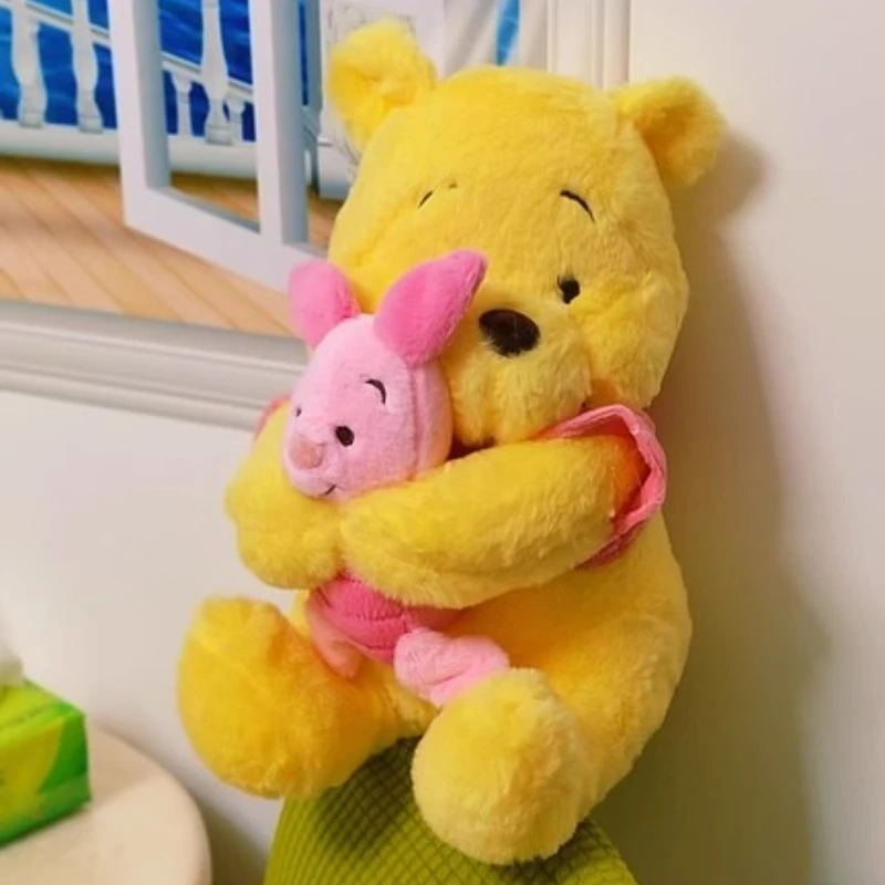 

35/45cm Winnie The Pooh Movie Peripherals Stuffed Plush Toy Cartoon Winnie Hug Piglet Pig Pillow Doll Children Birthday Gift