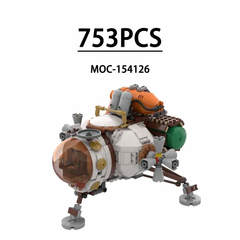 Building Blocks MOC-154126 Spaceship Model Battleship Building Model 753PCS Birthday Gift for Kids Christmas Toys for Boys