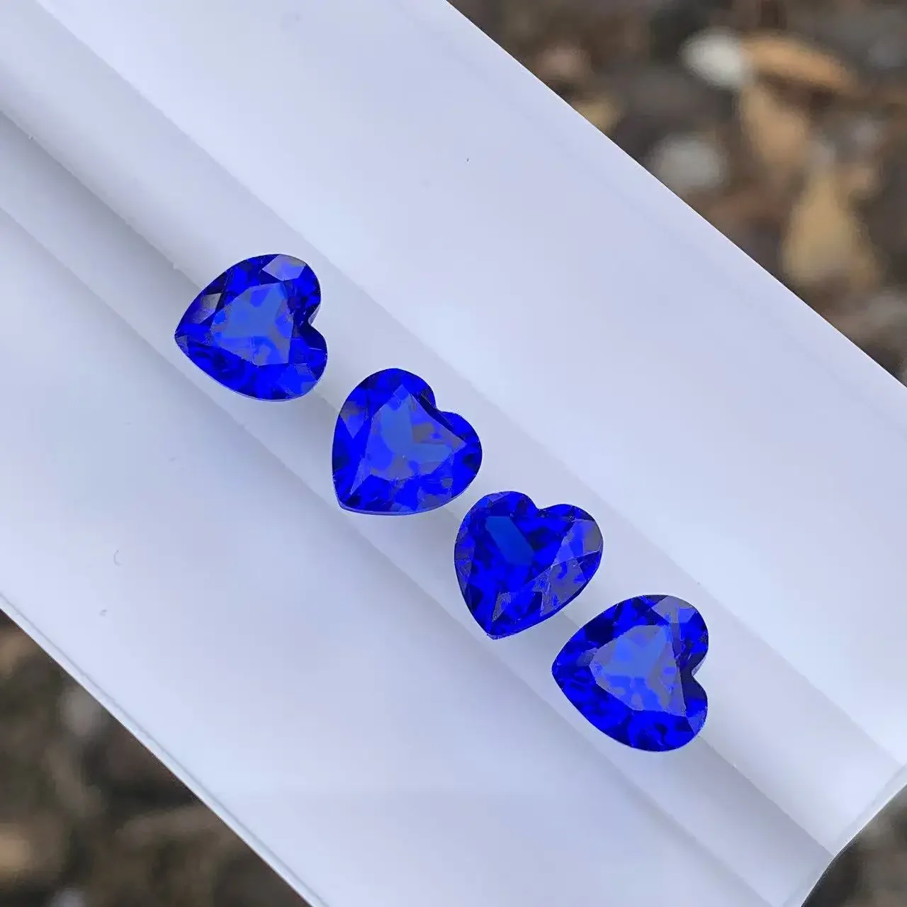 

Cobalt Spinel Heart Cut Loose Gemstone Lab Grown gemstone DIY Ring Necklace Earrings Main Materials Selectable AGL Certificate