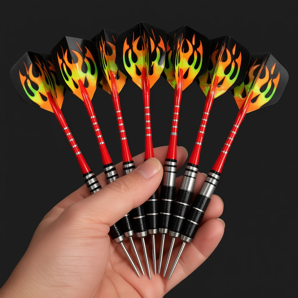 

3 Pieces In A Pack 22g Anti-fall Needles Full Metal Darts Set Safety Video Game Darts Indoor Soft Darts Steel Shaft Darts