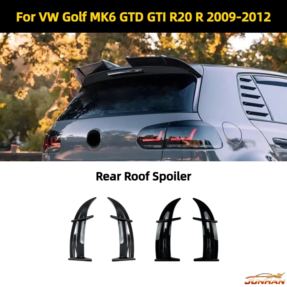 

AK-Style Car Rear Roof Spoiler Tail Wing For VW Golf MK6 GTD GTI R20 R 2009-2012 Glossy Black Rear Trunk Spoiler Lip Body Kit