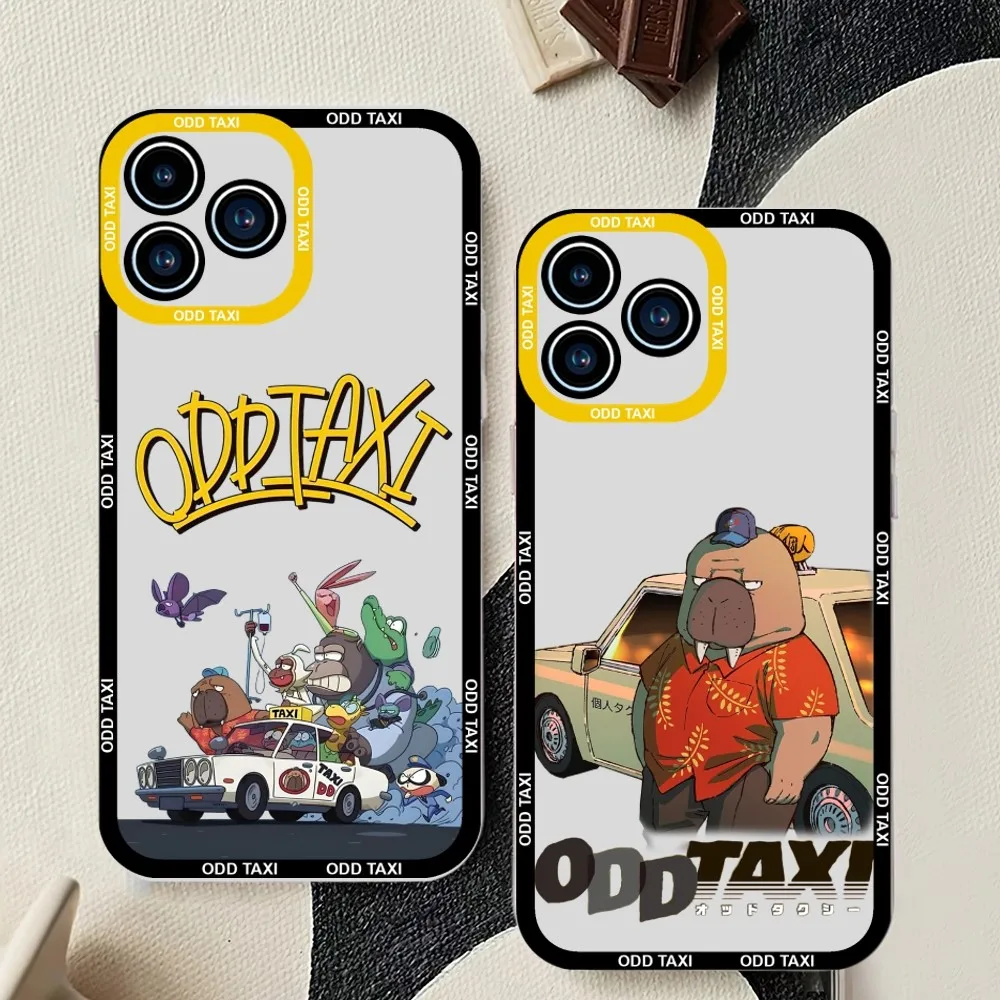 Cartoon Anime Odd Taxi Phone Case For Samsung Galaxy S23 S22 S21 S20 S10 Plus lite Ultra Transparent Shell