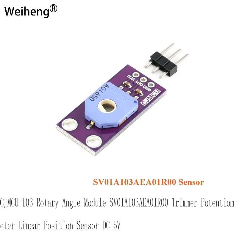 10PCS CJMCU-103 Rotary Angle Module SV01A103AEA01R00 Trimmer Potentiometer Linear Position Sensor DC 5V