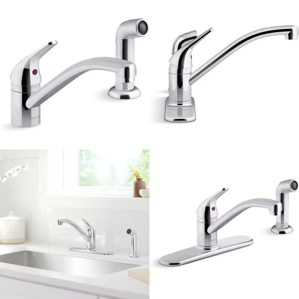Swing Spout with Side Spray Kitchen Faucet for Enhanced Functionality and Versatility