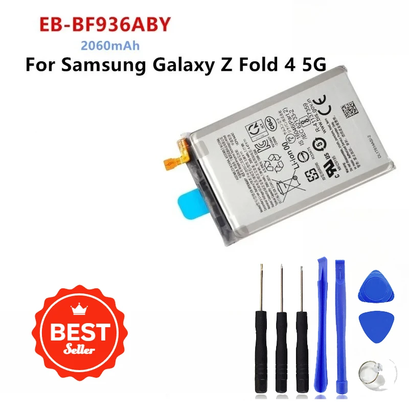 New EB-BF936ABY EB-BF937ABY Battery for Samsung Galaxy Z Fold 4 5G F936 F937 Replacement Batteries+Tools