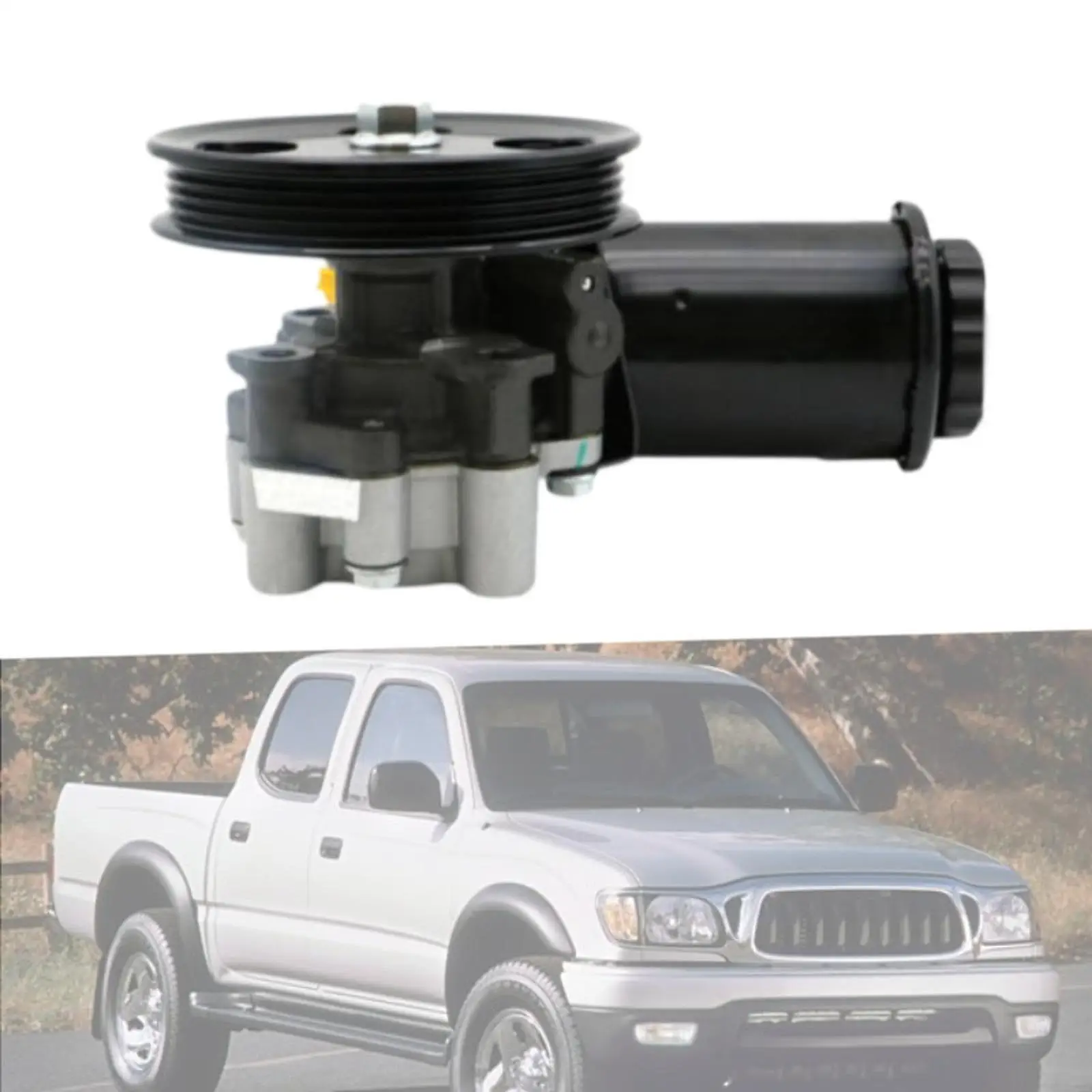 Power Steering Pump W/Pulley and Reservoir Accessories 56110-pzd-a02 Simple Installation Sturdy Black for 3.4L V6