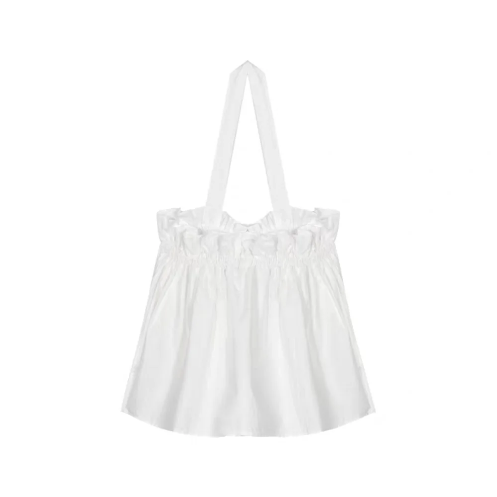 

Korean Style Pleated Halter Sleeveless Camisole Ruffle Spicy Girl Slim Crop Tops Summer Sweet Suspender Vest Women Girl