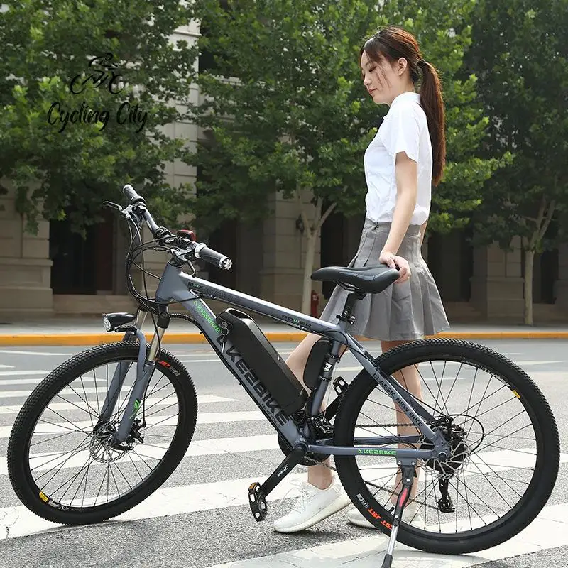 

Aluminum Alloy Electric Bicycle Cycling City 27 Speed Lithium Battery Double Disc Brake Shock Absorption 36V350W DropShipping