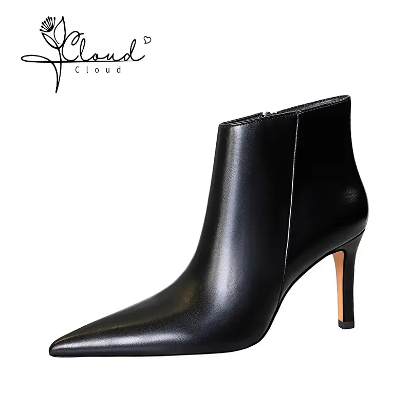 

Fashion Women Shoes High Heel High Quality Soft PU Women Pumps Shoes Women Ankle Boots Street Style Pointed Thin Heels Ladies