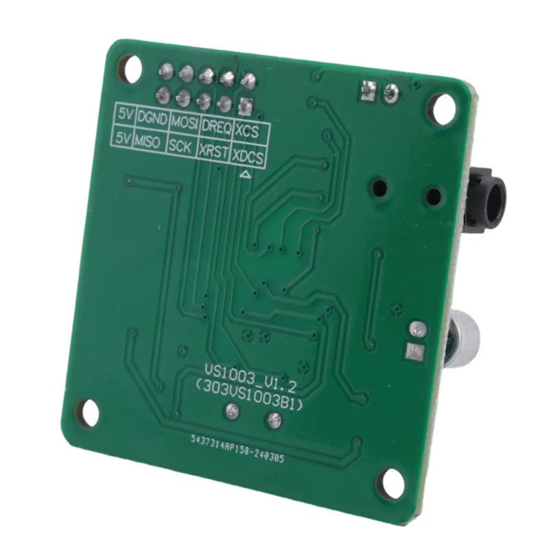 - Placa de desenvolvimento de módulo MP3 ABPU VS1053 com interface SPI de função de gravação integrada