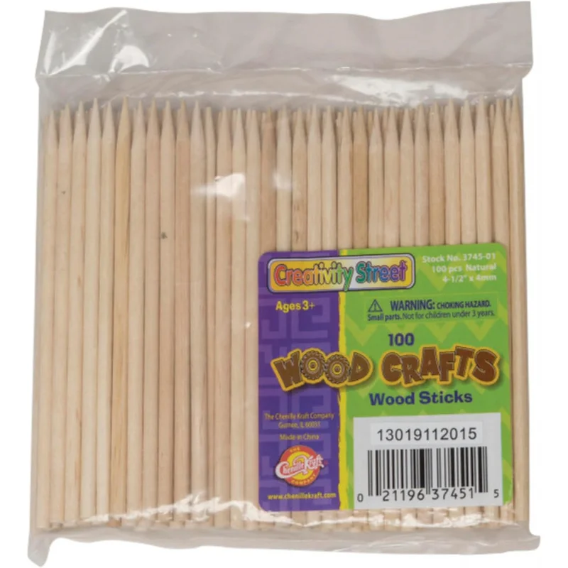 Caneta multiuso Creativity Street Wood, 4-1/2 polegadas, de