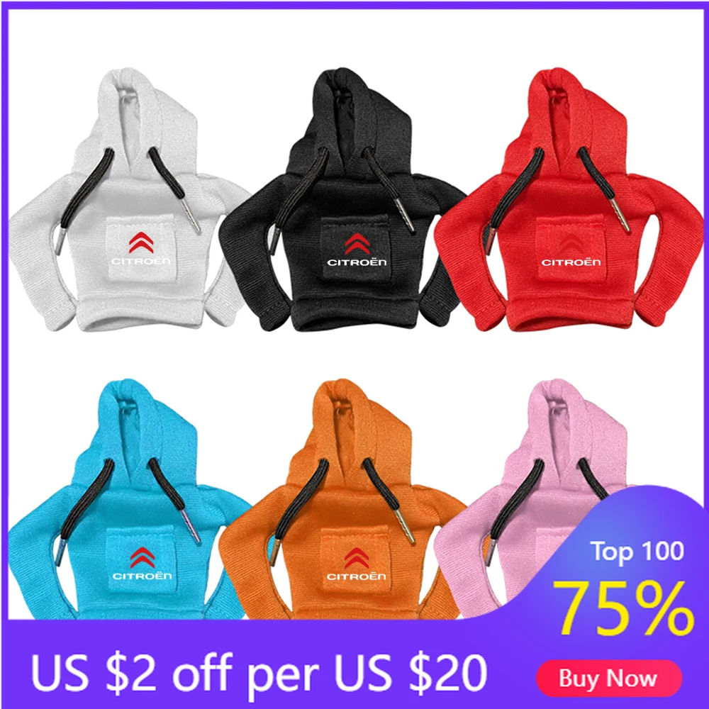 

2026 Hot Car Sticker Hoodie Car Gear Car Shift Lever Cover Change Lever Sweatshirt Gearshift Cover Car Decorations For Citroen C