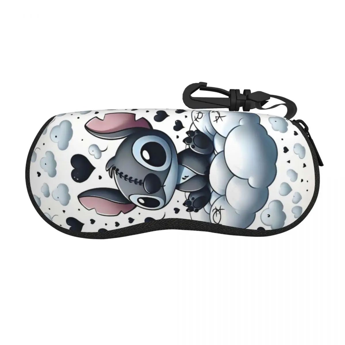 

Custom Cartoon Lilo And Stitch Anime Shell Glasses Case Unisex Fashion Kawaii Eyeglasses Case Sunglasses Protector Box