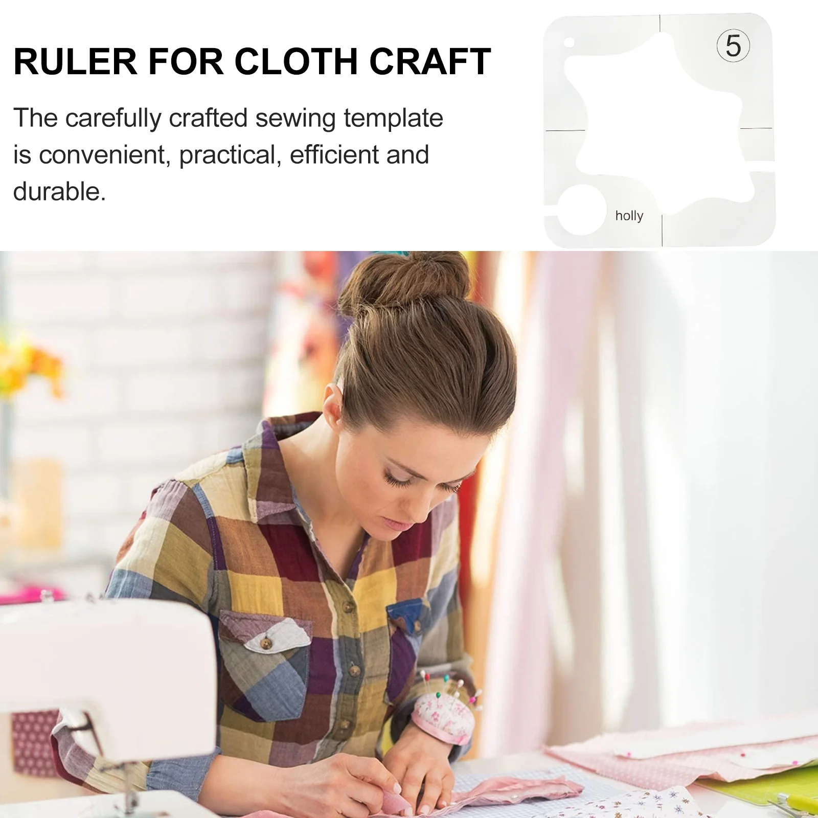 1 قطعة مسطرة خليط تصميم مجوف مسطرة خياطة اللحف من الأكريليك الشفاف قالب خياطة احترافي لخياطة القماش الحرفية #6