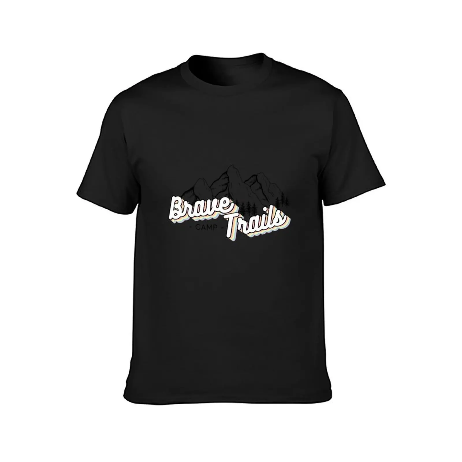 Brave Trails Mountains T-Shirt blacks Short sleeve tee quick-drying t shirts for men graphic