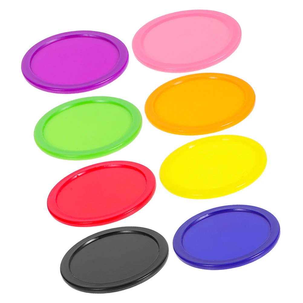 

8Pcs Air Hockey Pucks 64Mm Sturdy Design for Family Entertainment Smooth Glide Compatible with Most Tables