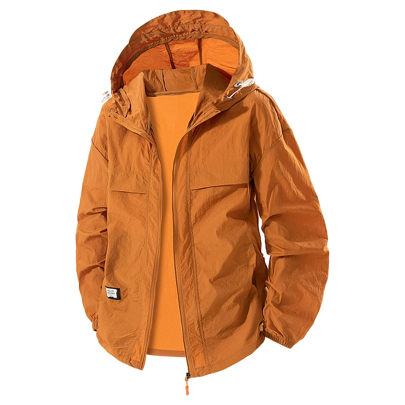 

Summer Hiking Jacket Men Plus Size 8XL UPF 50+ Waterproof Quick Dry Camping Windbreaker Trekking Fishing Outdoor Anti UV Clothes