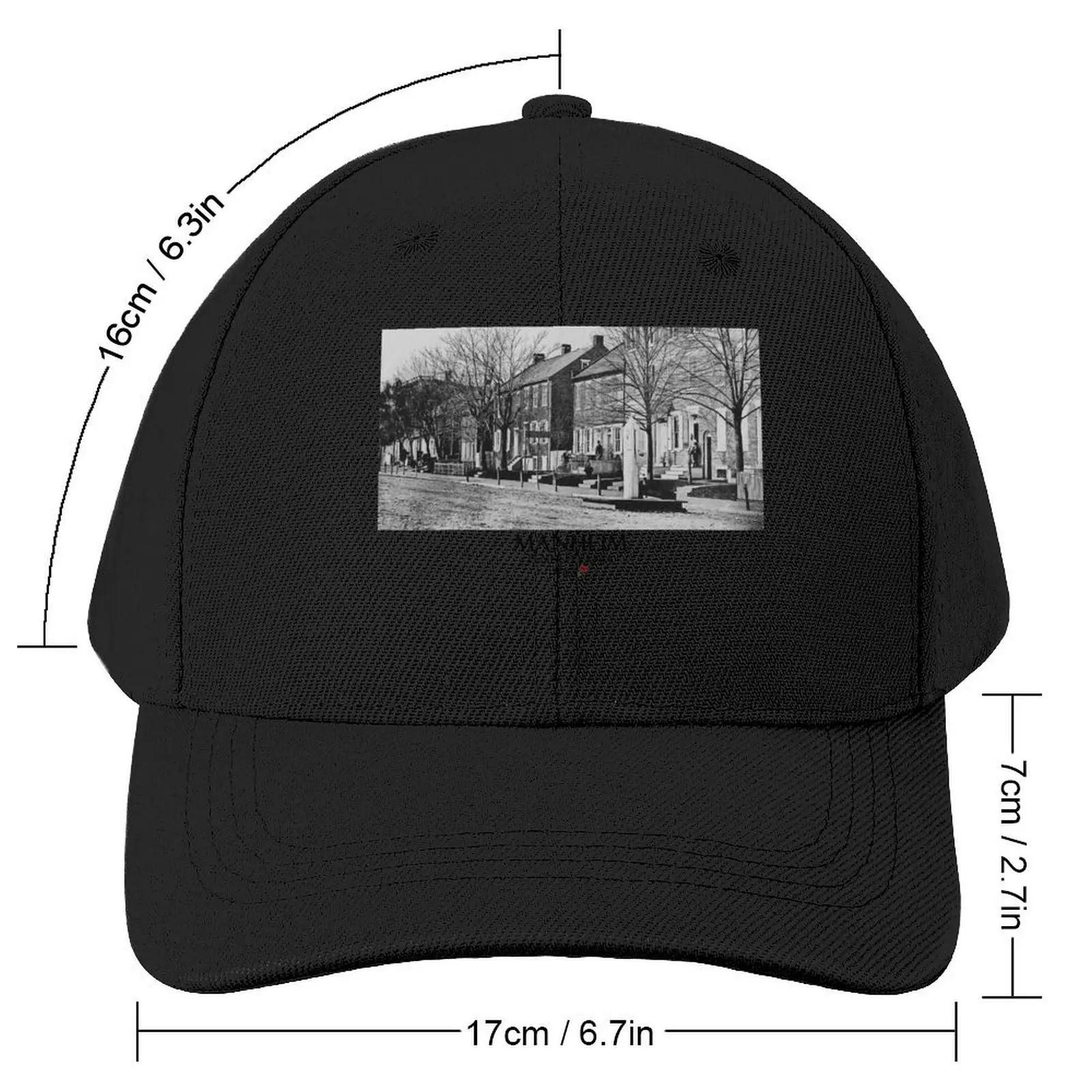 Manheim Pennsylvania - Market Square Baseball Cap cute Christmas Hat Women's Hats 2025 Men's