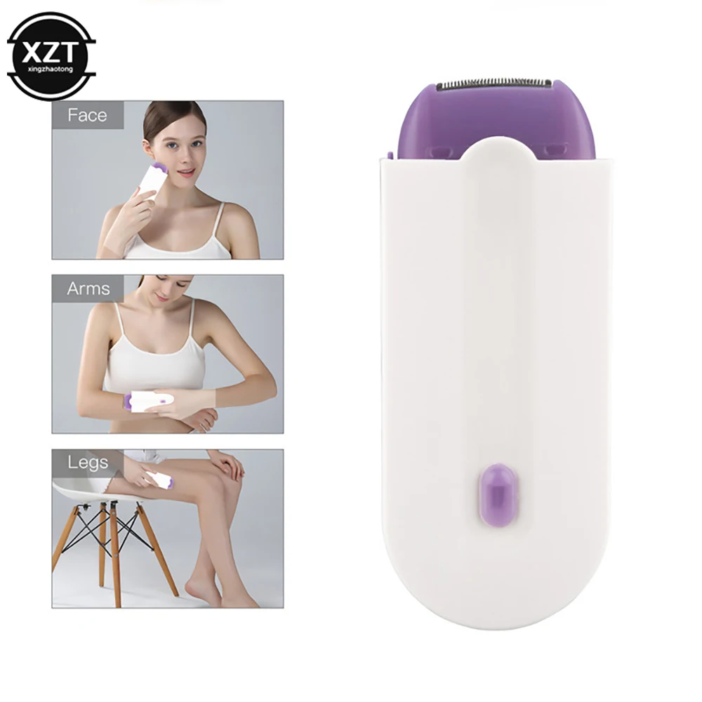 مجموعة إزالة الشعر المهنية غير مؤلم آلة إزالة الشعر بالليزر تعمل باللمس USB قابلة للشحن المرأة الجسم الوجه الساق بيكيني اليد ماكينة حلاقة مزيل الشعر