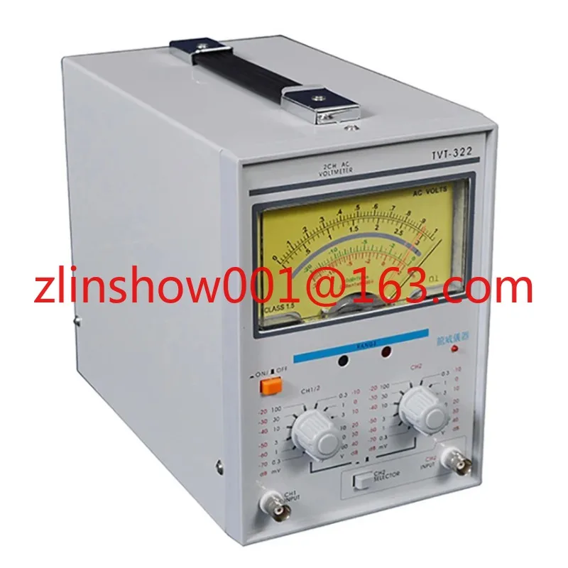 TVT-322 Dual Channel Milivoltmeter Double Needle Millivoltmeter New Design High Quality Pointer Voltage Measuring Instruments